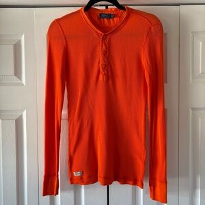 Polo by Ralph Lauren Women’s Orange Long Sleeve Henley